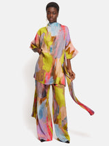 Roksanda Plisse Knotted Tabard | Multi