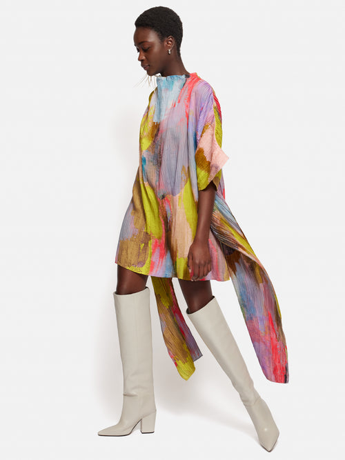 Roksanda Plisse Knotted Tabard | Multi