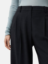 Nik Crosshatch Trouser | Navy