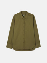 Cotton Poplin Shirt | Khaki