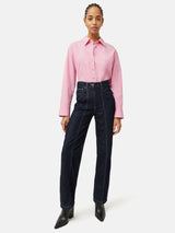 Cotton Poplin Shirt | Pink