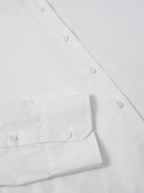 Cotton Poplin Shirt | White