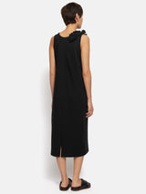 Ruffle Trim Jersey Dress | Black Jigsaw Ruffle Trim Jersey Dress | Black Jigsaw