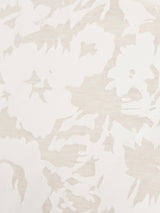 Printed Sheer Jersey Top | White