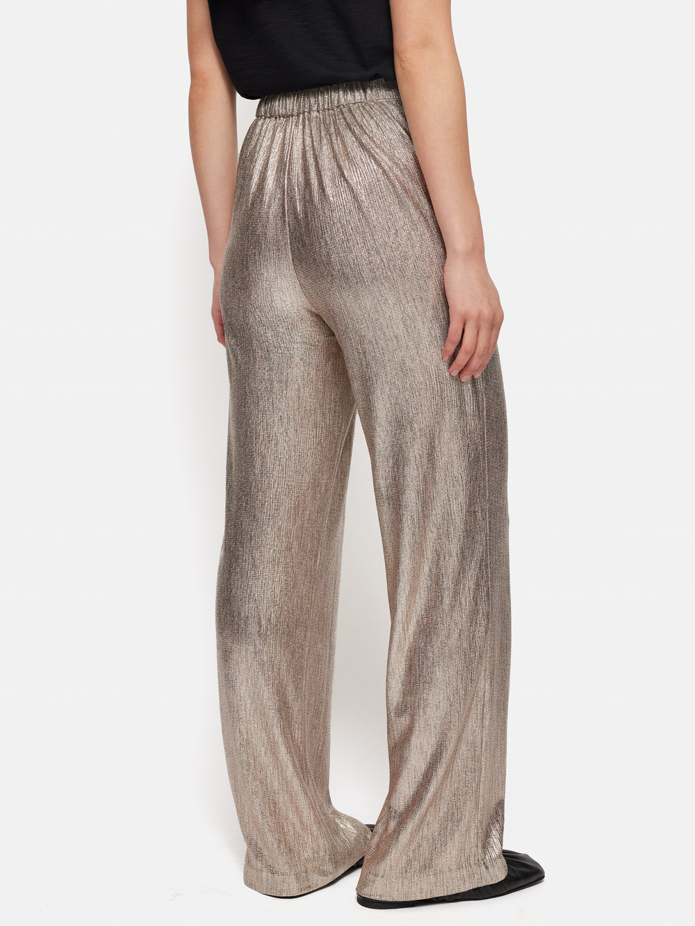 Blush/ Gold  Printed Trousers