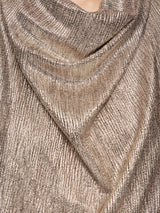 Metallic Cowl Neck Top | Gold