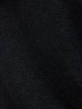 Linen Blythe Half Sleeve Tee | Black