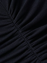 Crepe Handkerchief Dress | Navy