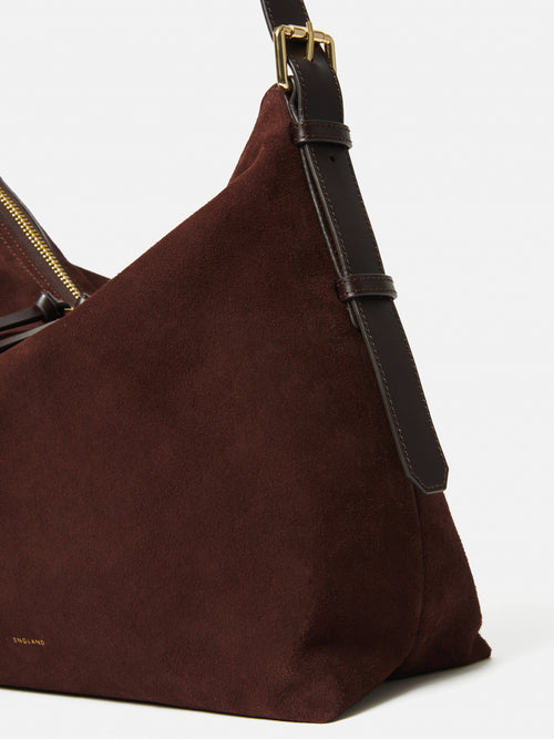 Large Trafalgar Shoulder Bag | Burgundy