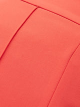 Italian Modern Crepe Sailor Trouser | Coral