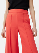 Italian Modern Crepe Sailor Trouser | Coral
