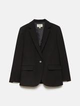 Modern Crepe Brook Blazer | Black