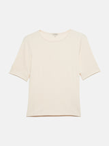 Bovey Crew Neck Tee | Cream
