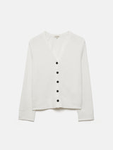 Cotton Luxe Cardigan | Ivory
