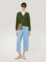 Cotton Luxe Cardigan | Green