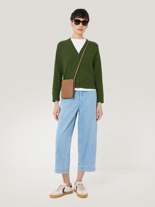 Cotton Luxe Cardigan | Green