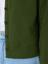 Cotton Luxe Cardigan | Green