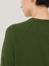Cotton Luxe Cardigan | Green