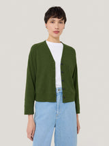 Cotton Luxe Cardigan | Green