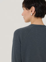 Cotton Luxe Cardigan | Steel Grey