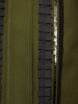 Cotton Trim Detail Jacket | Khaki