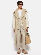 Italian Linen Knox Blazer | Stone