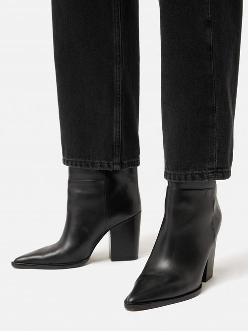 Connaught Heeled Boot | Black