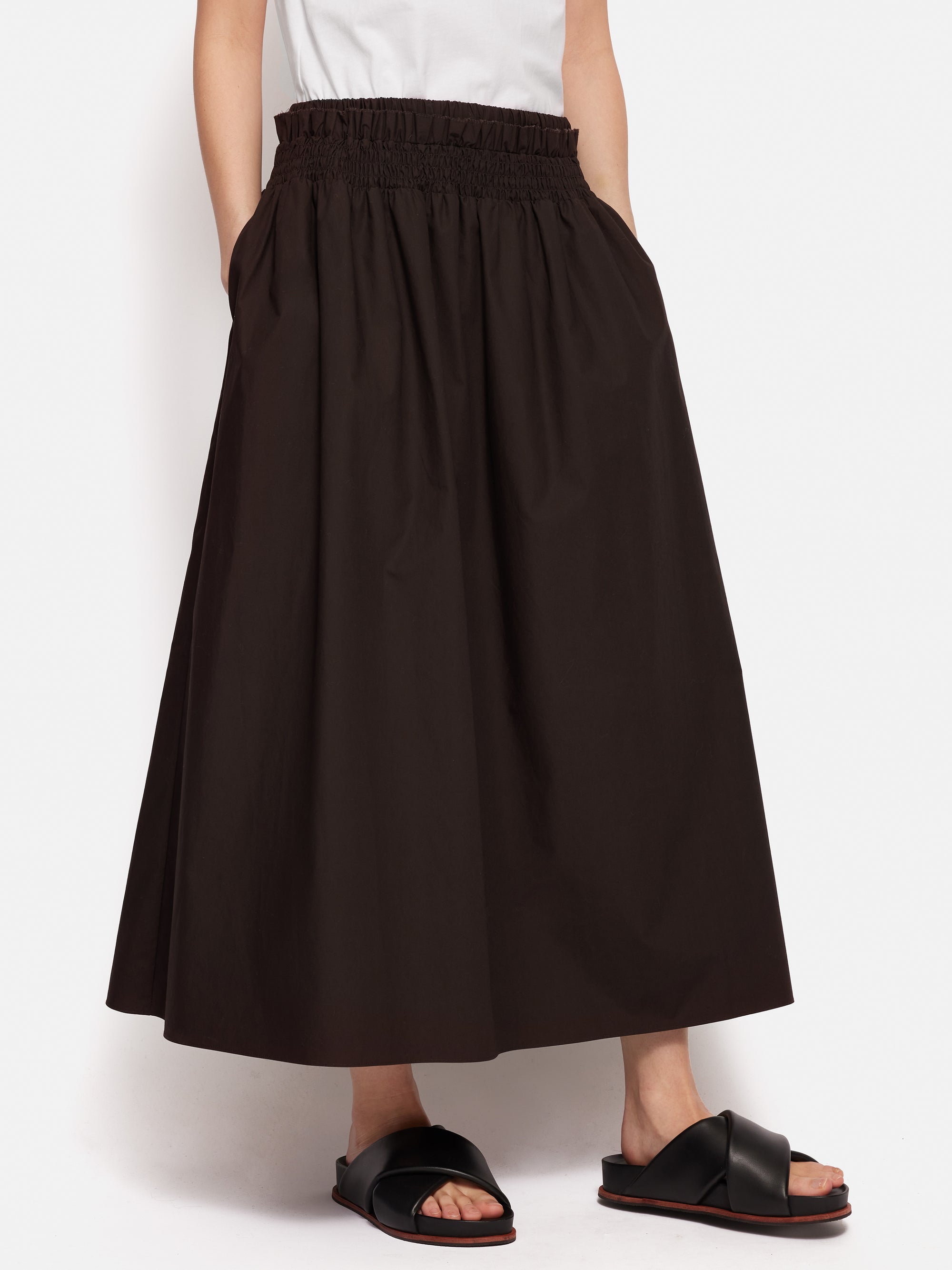 Cotton Poplin Skirt Crystal main image 0