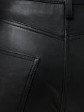 Abby Leather Trouser | Black