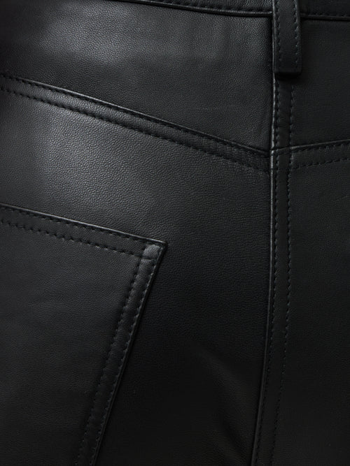 Abby Leather Trouser | Black