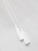 Gauze Gathered Top | White