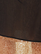 Sequin Mesh Dress | Black