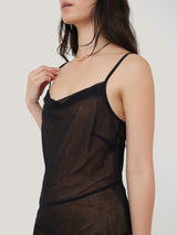 Sequin Mesh Dress | Black