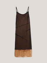 Sequin Mesh Dress | Black