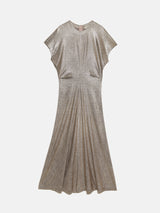 Metallic Maxi Dress | Gold