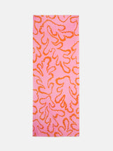 Hydra Coral Gauze Wool Silk Scarf | Pink