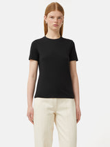 Supima Cotton Crew Neck Tee | Black
