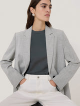 Supima Cotton Crew Neck Tee | Steel Grey