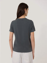 Supima Cotton Crew Neck Tee | Steel Grey