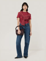 Supima Cotton Crew Neck Tee | Deep Rose