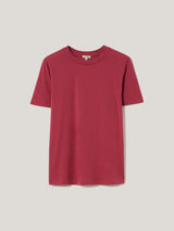 Supima Cotton Crew Neck Tee | Deep Rose