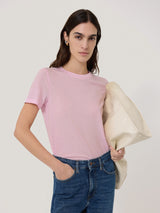 Supima Cotton Crew Neck Tee | Bloom Pink