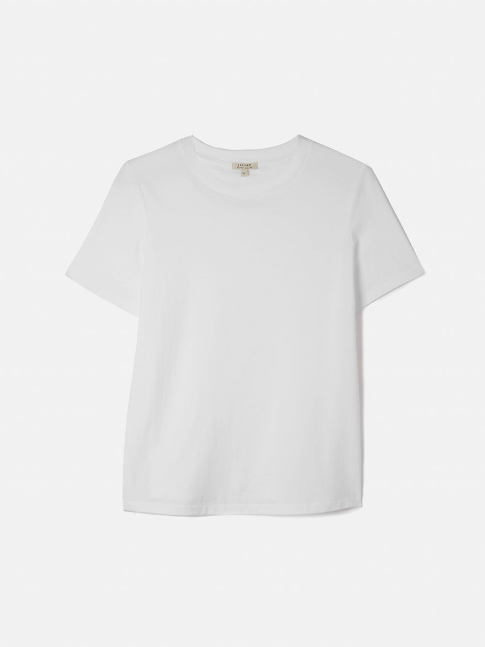 Supima Cotton Crew Neck Tee | White – Jigsaw