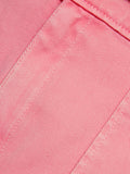 Denim Patch Pocket Shorts | Pink
