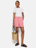 Denim Patch Pocket Shorts | Pink