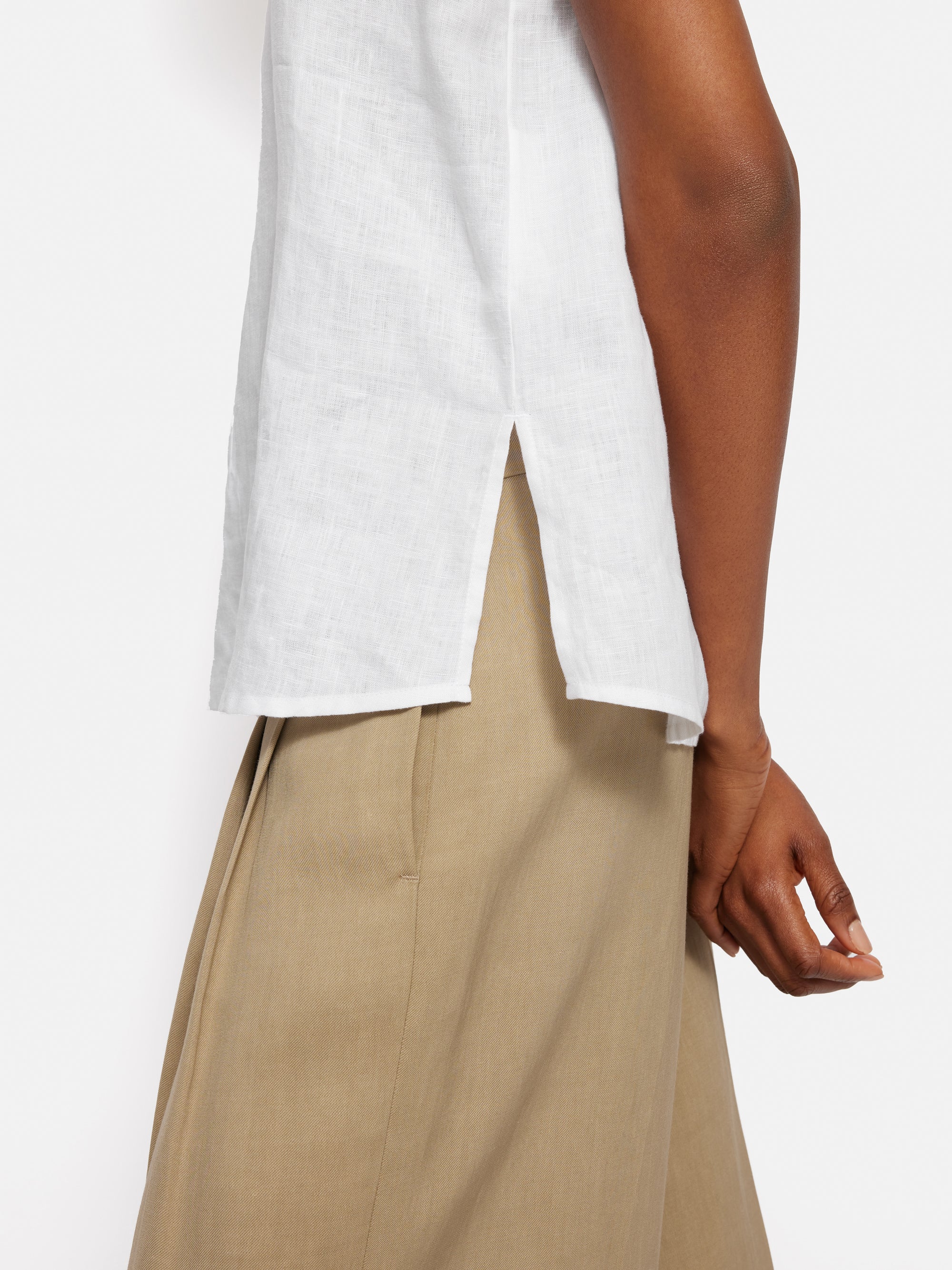 Lychee Top in White with Lining main image 1