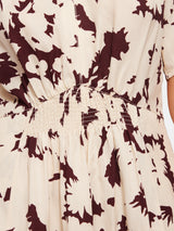 Silhouette Peony Smocked Dress | Cream