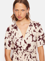 Silhouette Peony Smocked Dress | Cream