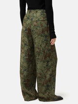 Shadow Floral Jacquard Palazzo | Green