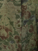 Shadow Floral Jacquard Shirt | Green